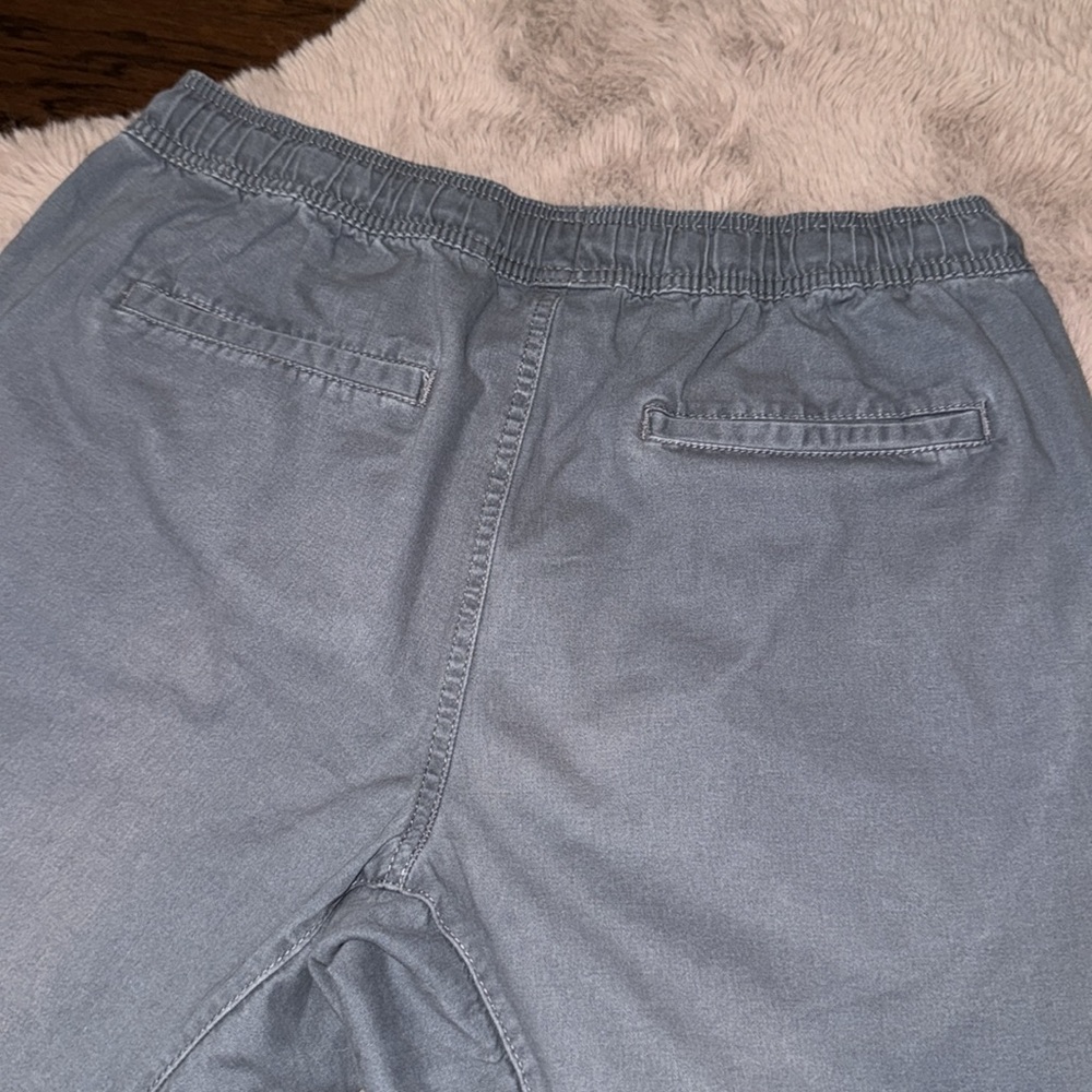 George [g] men’s casual shorts elastic waistband Blue w/ pockets Medium (32-34) - Picture 7 of 8